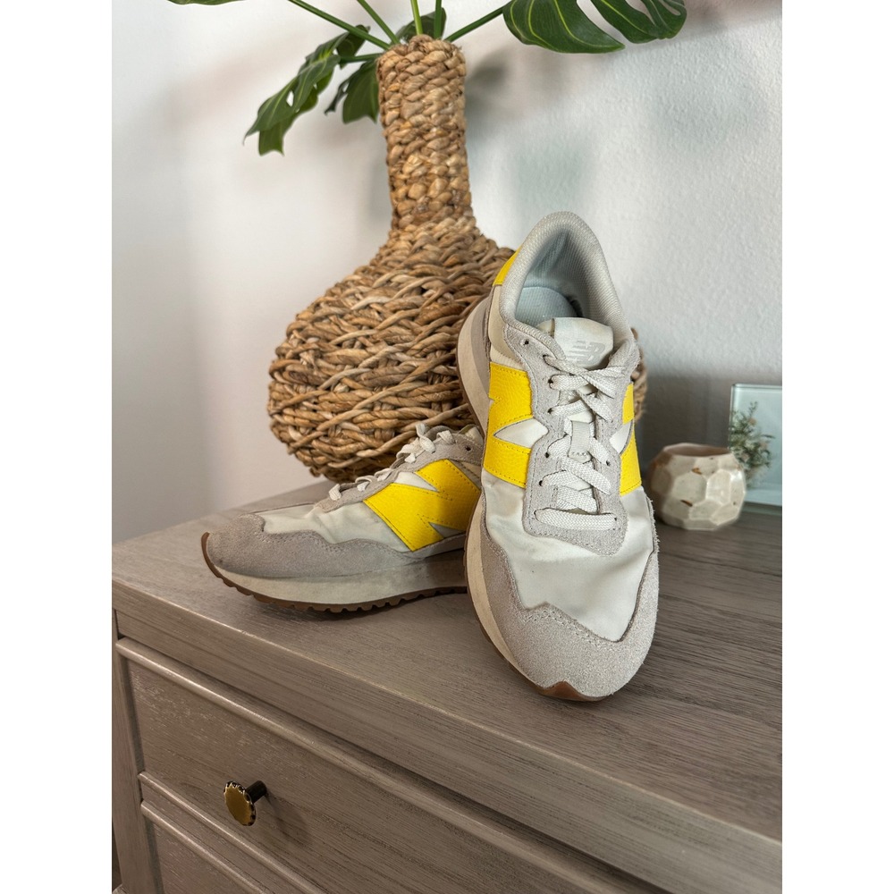 New Balance 237 Women's Sneakers WS237GE Yellow Gray Size 8.5